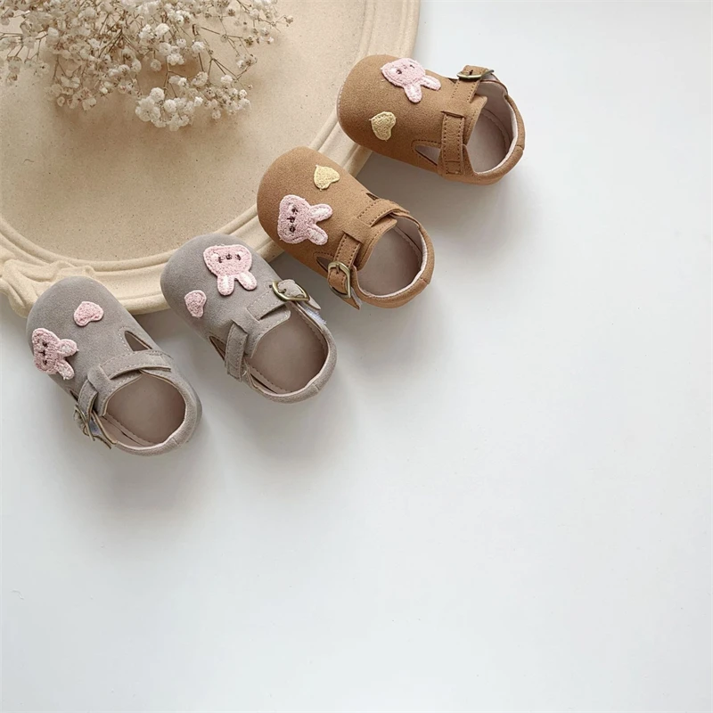 Zapatitos de niña con suela blanda – Diseño conejo para primeros pasos - imagen 5