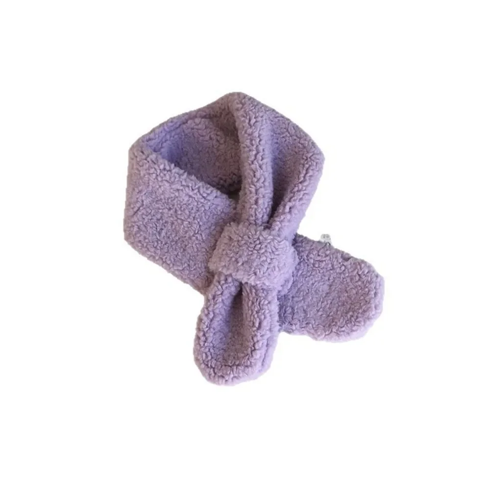 Bufanda de invierno cálida a la moda para niños, bufanda suave de lana de cordero, chal grueso bonito para niños, bebés y niñas - imagen 4