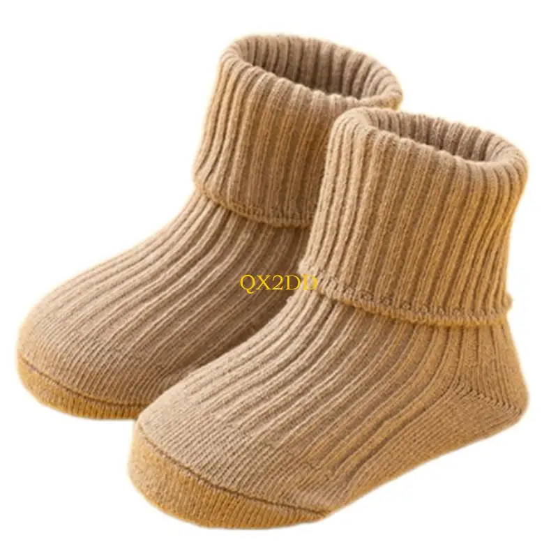QX2D cómodo calcetines elásticos diseño para niños pequeños calcetines diseño diseño para hogar diario - imagen 5