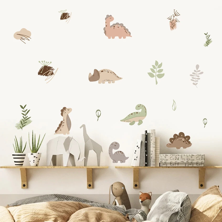 Pegatinas decorativas dinosaurs acuarela para habitación infantil - imagen 4