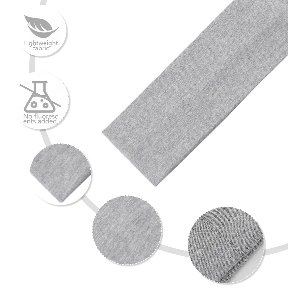 Diademas de algodón sólido Ins para mujer y niña, cintas elásticas suaves para el cabello, Bandana deportiva para Yoga, Bandana clásica, accesorios para la cabeza - imagen 4