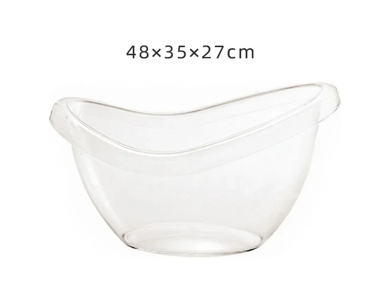 transparent bathtub