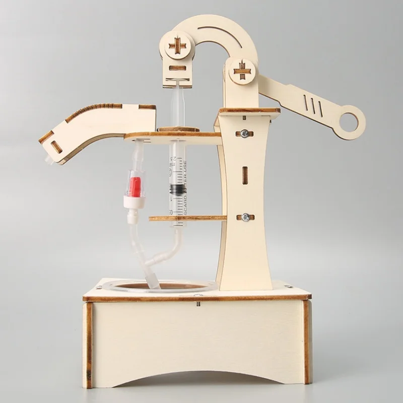 Bomba de presión manual DIY, tecnología, fabricante pequeño, experimento científico para niños, juguetes de enseñanza, juguete educativo STEM para regalo - imagen 2