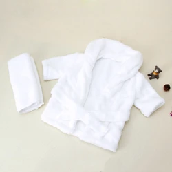 Albornoz de algodón con capucha para bebé – Suave y absorbente