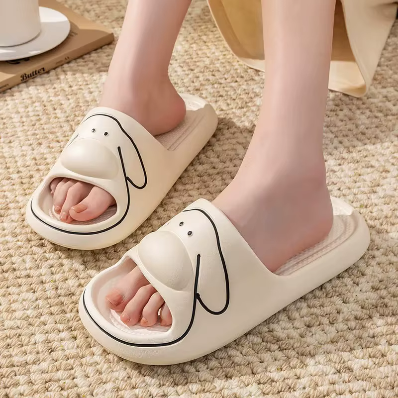 Pantuflas antideslizantes de oso con suela blanda y cómoda