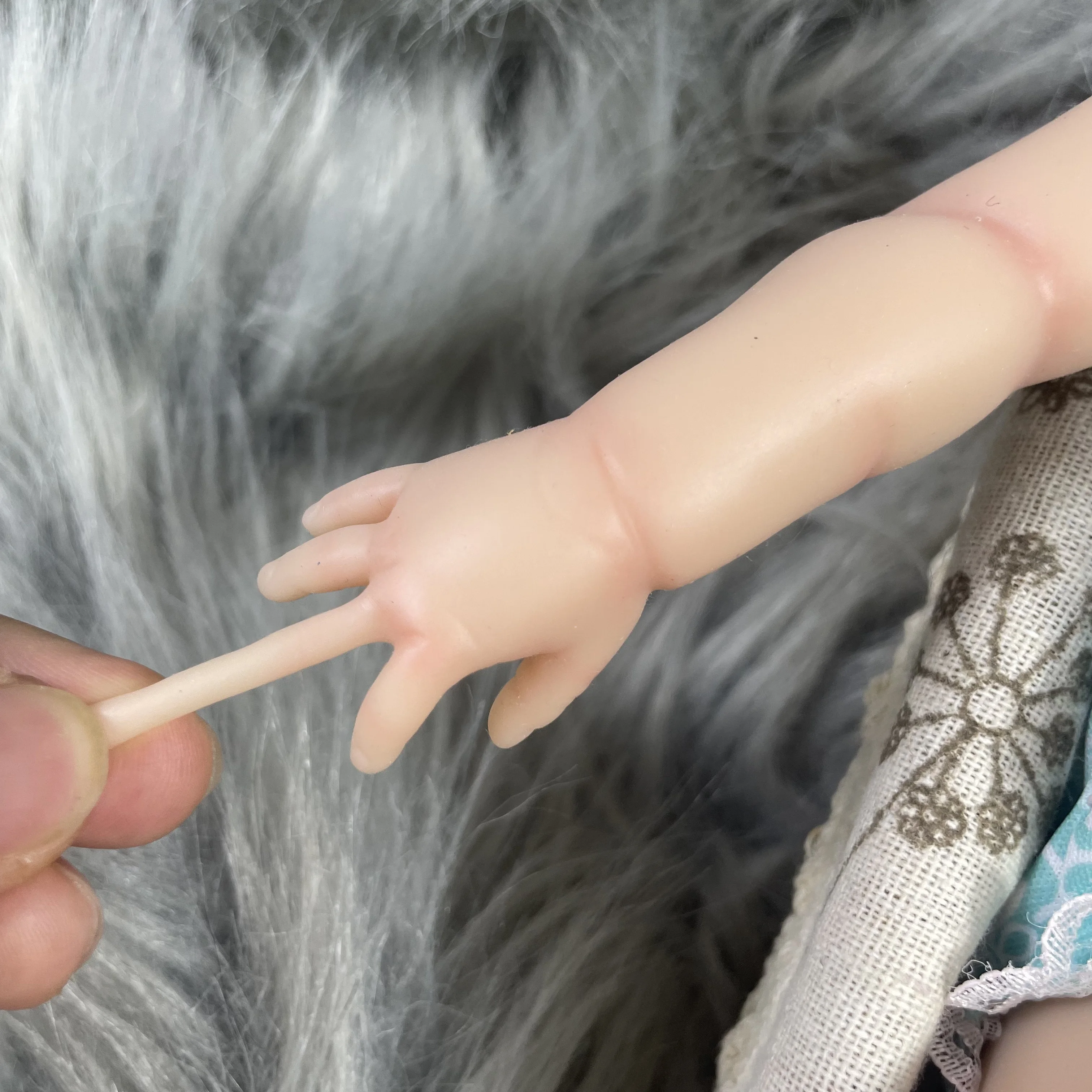 Mini bebé Reborn de silicona de 13 pulgadas, Luna realista, silicona sólida, cuerpo suave, lavable, regalo de cumpleaños y Navidad para niña, 30-33CM - imagen 3