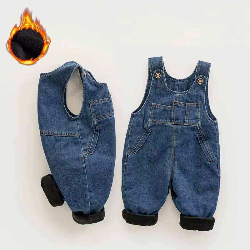 Mono vaquero acolchado para bebé – Terciopelo térmico