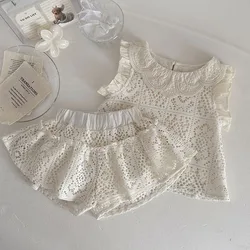 MILANCEL Conjunto de bebé de verano camiseta flores y pantalón corto