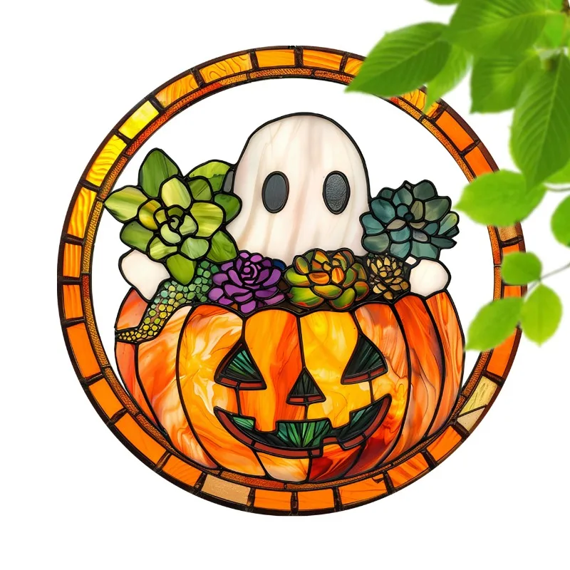 Fantasma Halloween acrílico colgante para ventana decoración infantil - imagen 3
