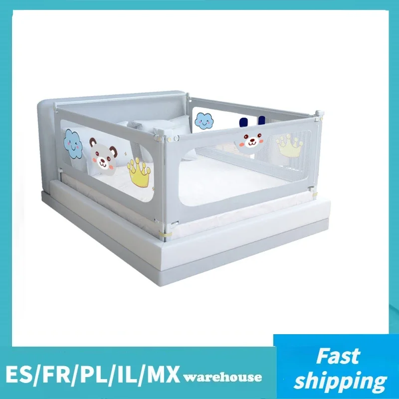 Barrera anticaída para cama de niños, valla para dormir para dormitorio, barrera de seguridad para cama de bebé, riel protector lateral, vallas protectoras para niños pequeños
