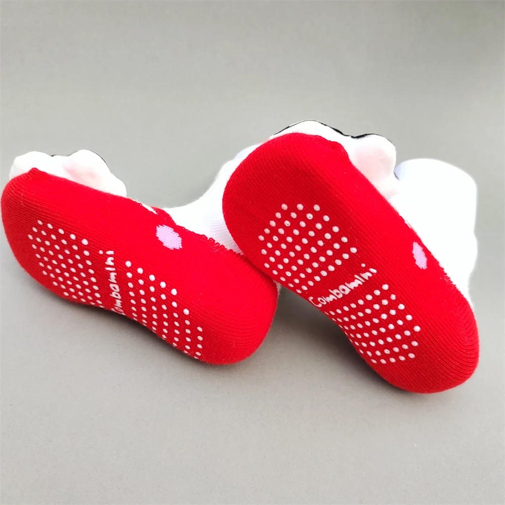 Calcetines antideslizantes de Mickey Mouse para niños, de 0 a 36 meses, con dibujos de animales, de felpa, accesorios para recién nacidos, zapatillas para niños - imagen 5