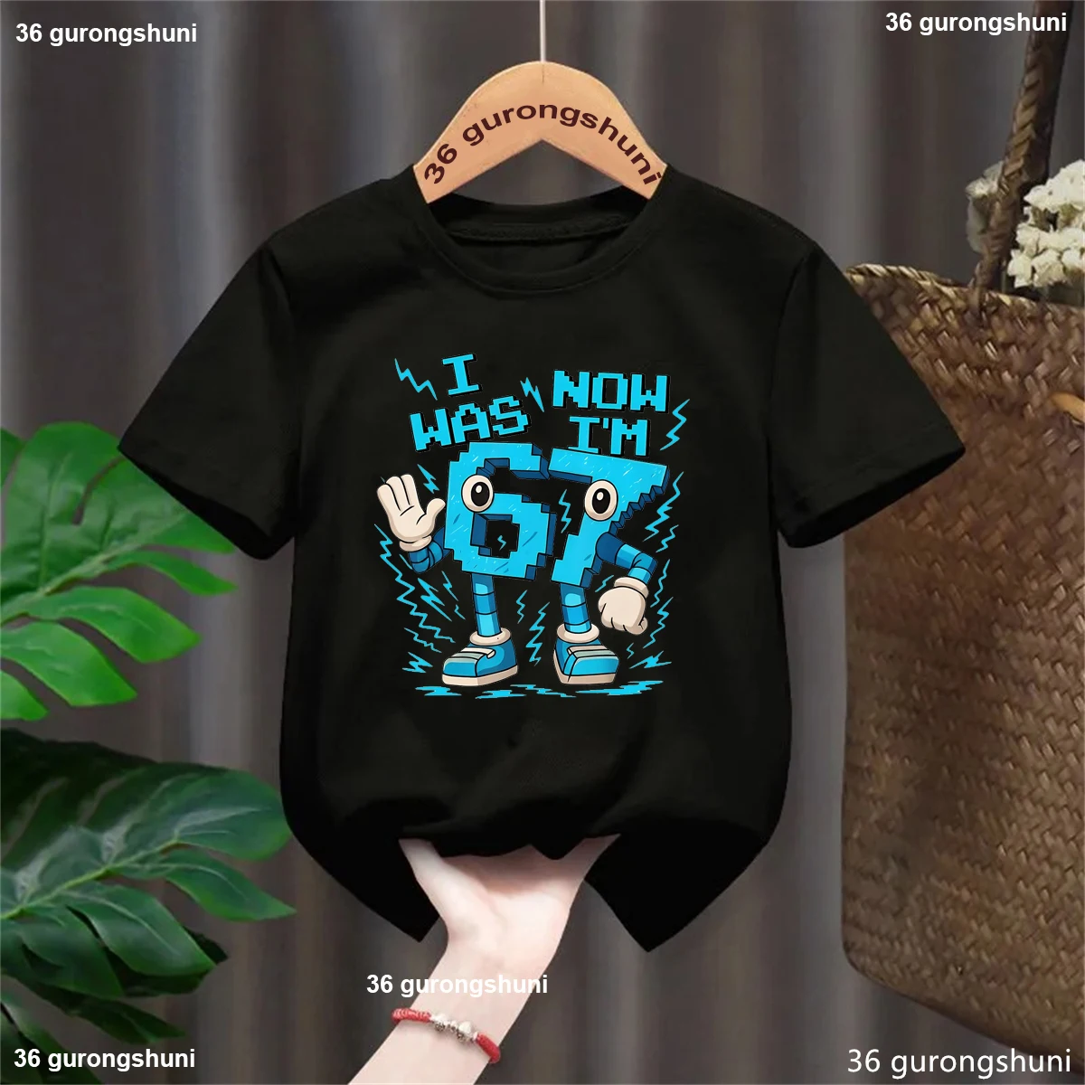 Brainrot Camiseta Yo Tenía seis Ahora Soy siete Regalo Cumpleaños