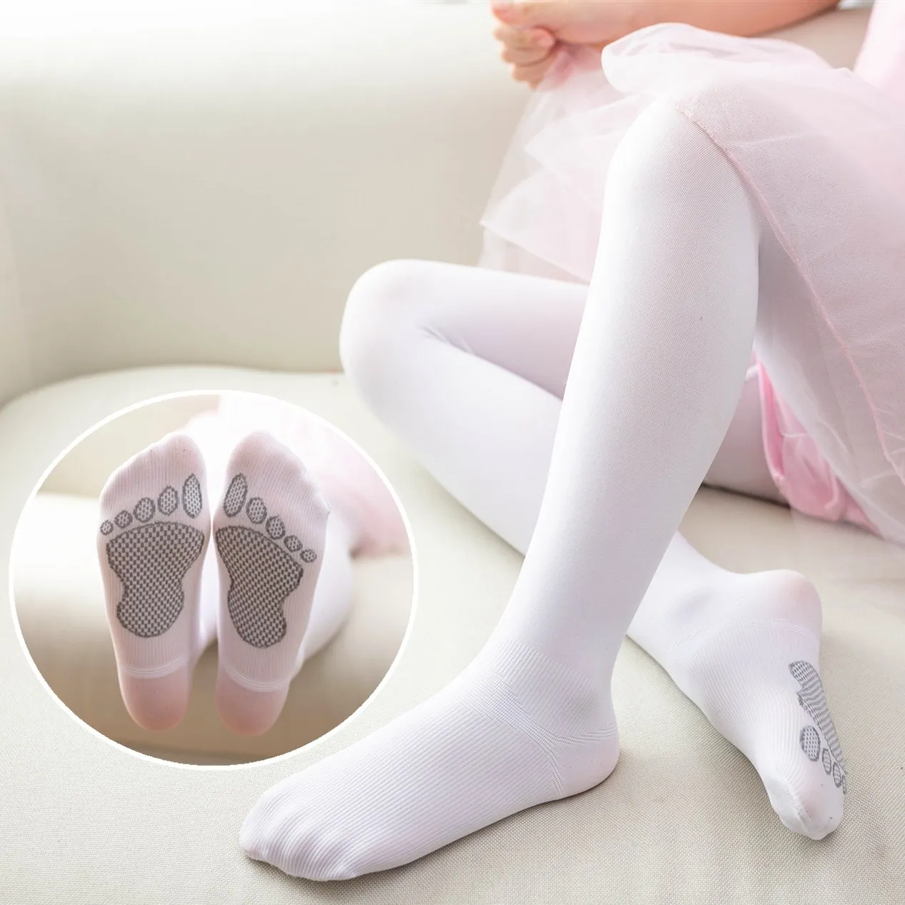 Pantimedias terciopelo antideslizantes con dibujos animados para niños - imagen 4