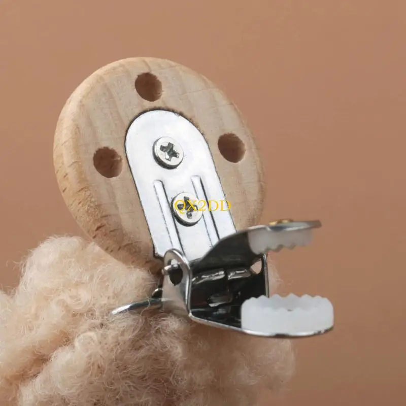 Portachupetes de felpa con clip antipérdida para bebés - imagen 3