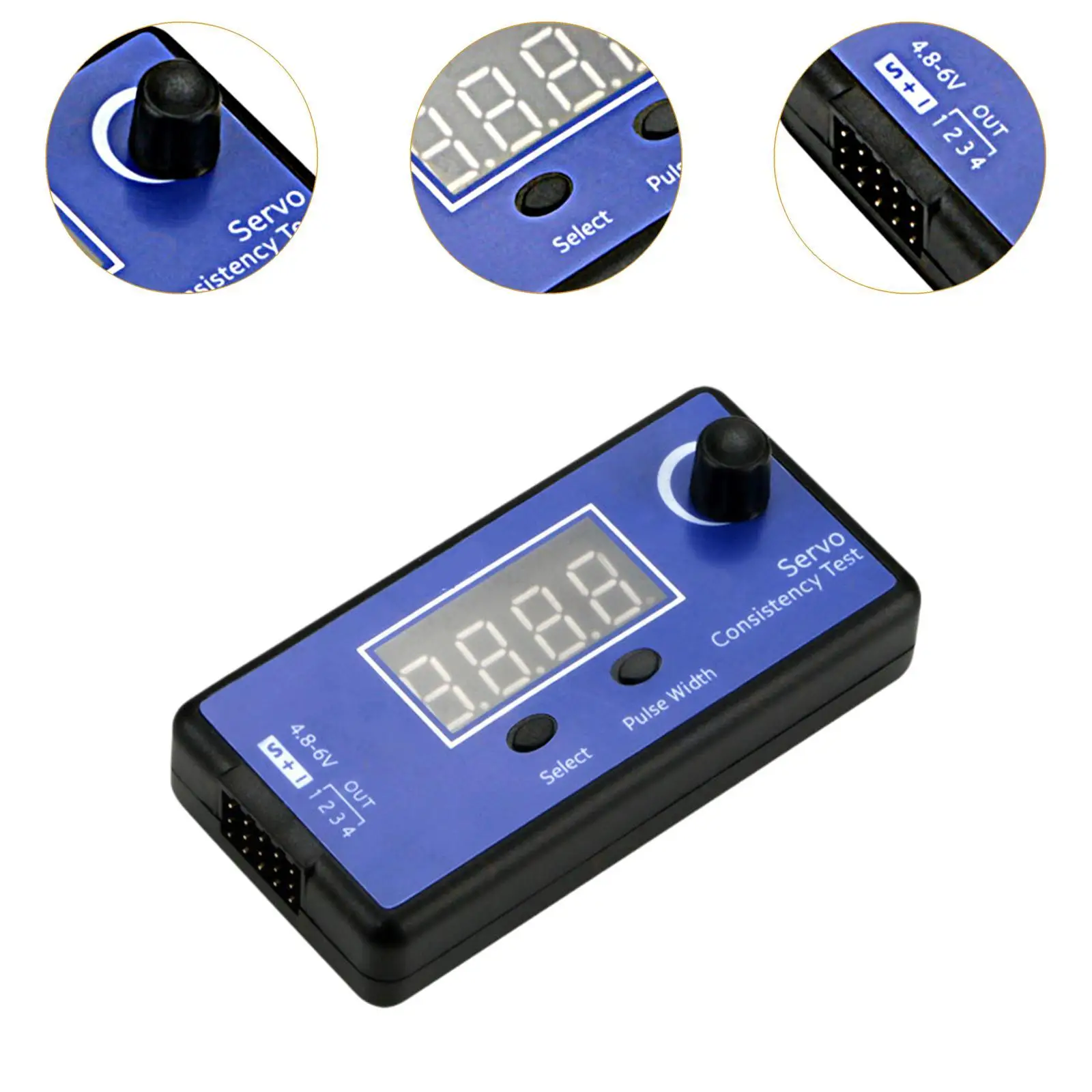 Probador servo digital Accesorio portátil, práctico y fácil de usar Probador de consistencia ESC Controlador de velocidad de alta precisión para coche RC - imagen 5