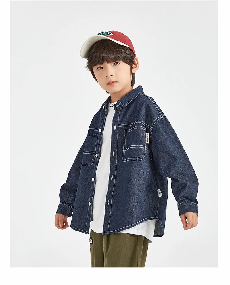 Chaqueta vaquera infantil de mezclilla para primavera - imagen 5