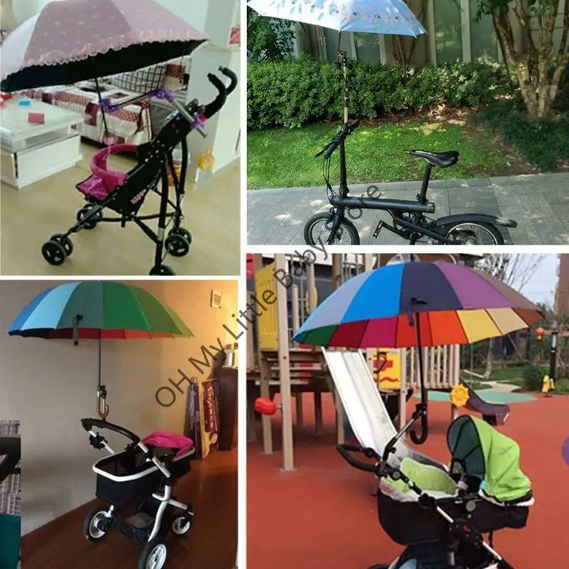 Soporte montaje para cochecito M76C, accesorios, soporte para paraguas cochecito bebé ajustable