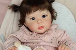 NPK Muñeca Reborn de 20 pulgadas con piel 3D y pelo enraizado