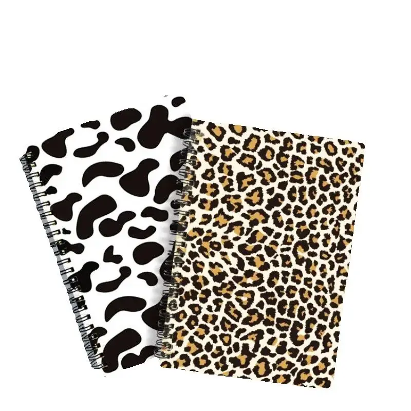 Cuaderno escolar infantil leopardo – estampado suave para niños