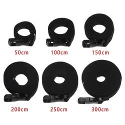 Cinturón de nailon negro con hebilla para equipaje