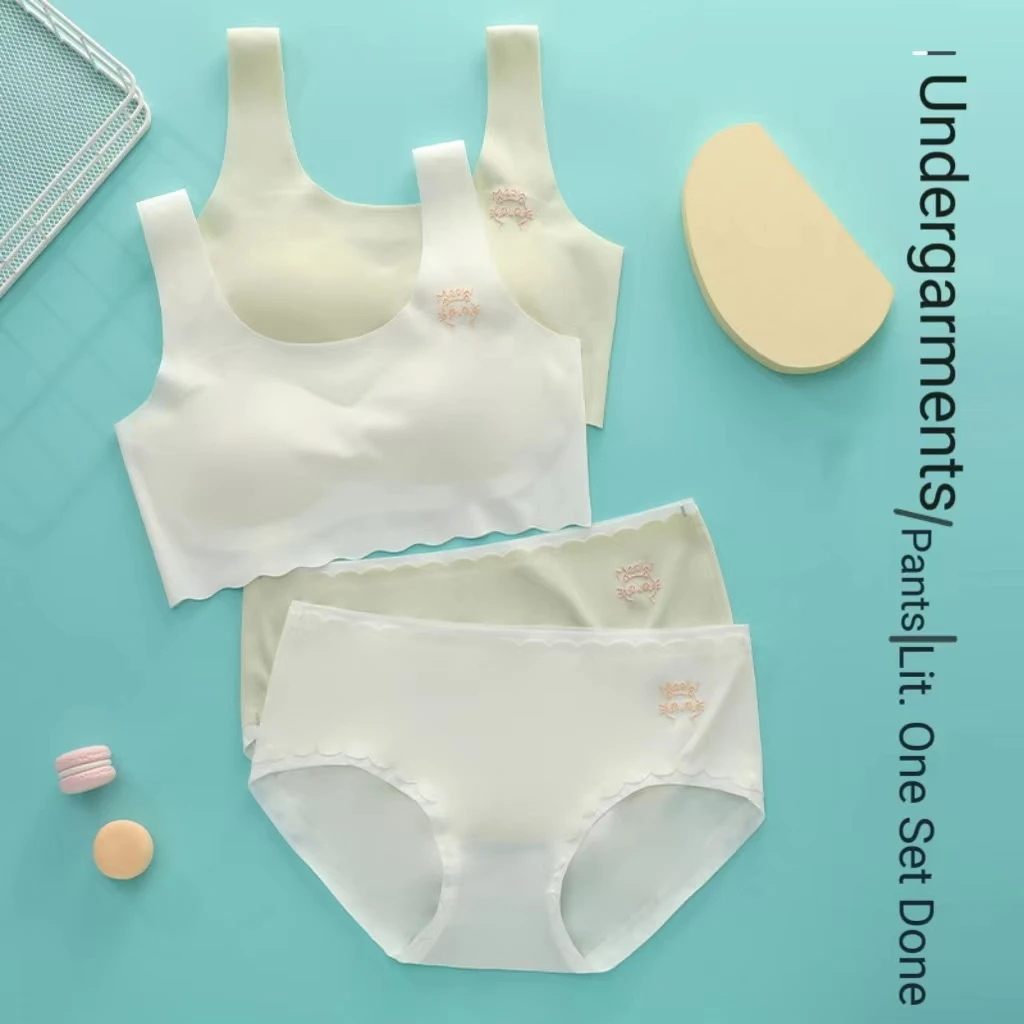 Sujetador y bragas para adolescentes en desarrollo – Sin costuras - imagen 2