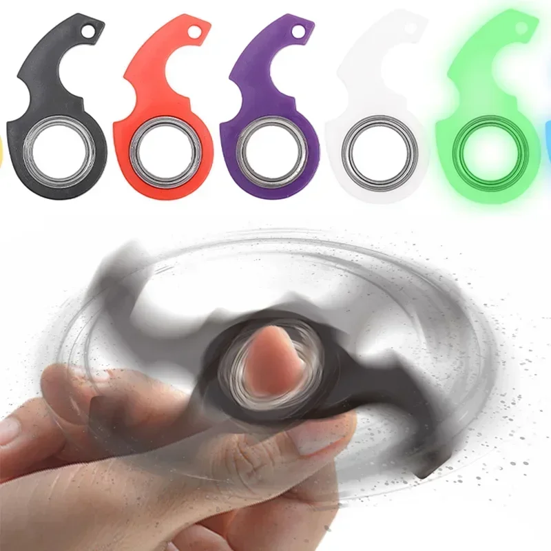 Juguete antiestrés spinner para niños con anillo y llavero - imagen 2