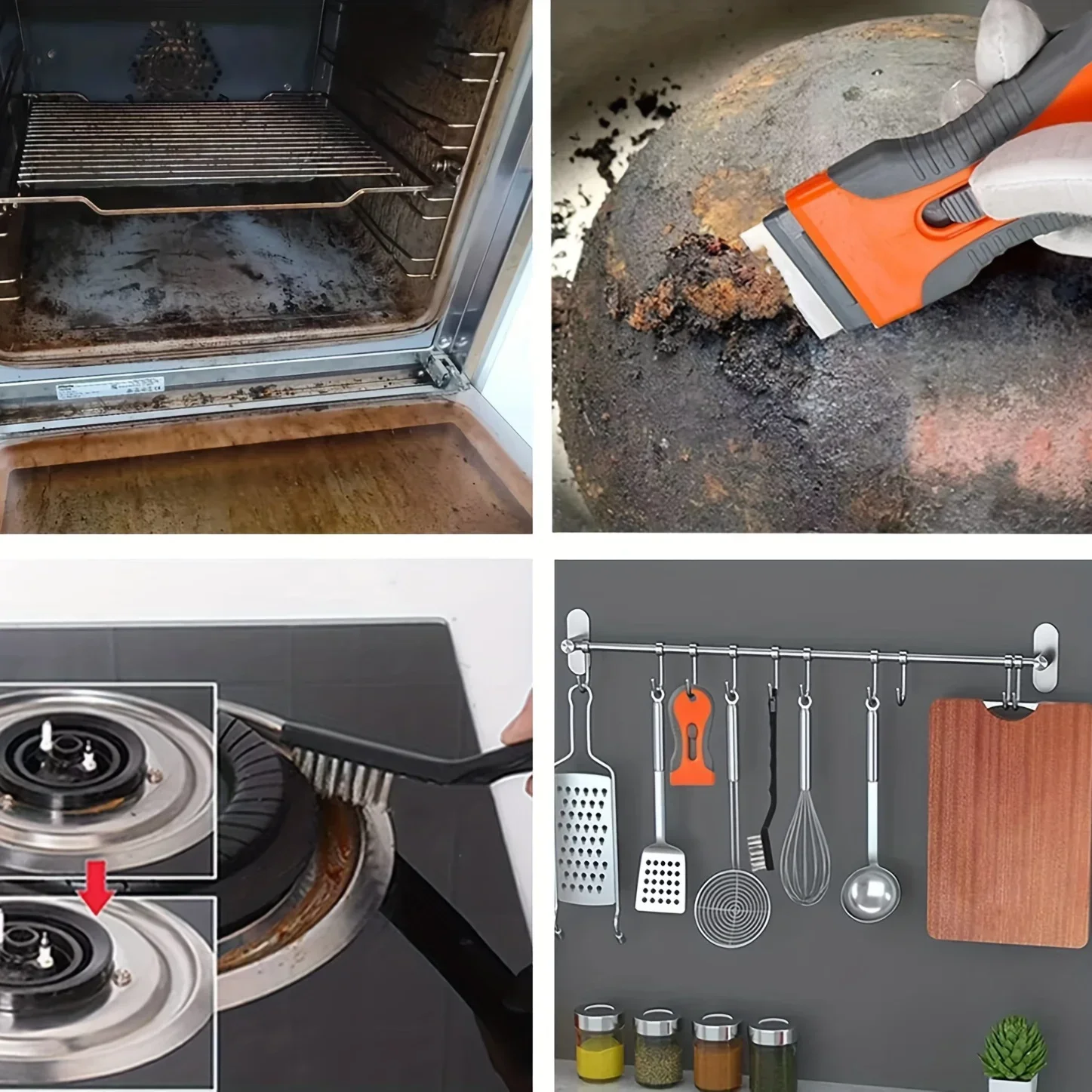 Pegatinas, cuchillo de ajuste telescópico, herramienta raspadora de limpieza para quitar etiquetas, eliminación de pegamento, 1 juego de hoja con 10 cuchillas, pintura - imagen 2