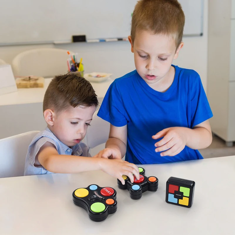 Máquina de juego de memoria educativa con luces, juguete con sonidos, juego interactivo, máquina de juego de entrenamiento de memoria, Juguetes Divertidos para niños
