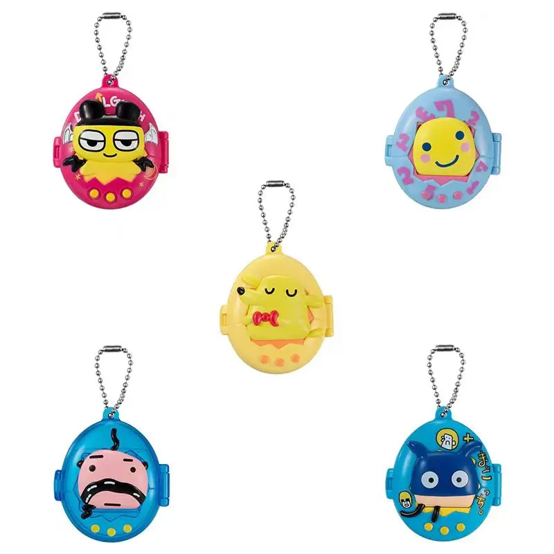 Figura de acción Gacha Tuoma Gezi, caja de almacenamiento electrónica en forma de mascota, modelo de decoración colgante