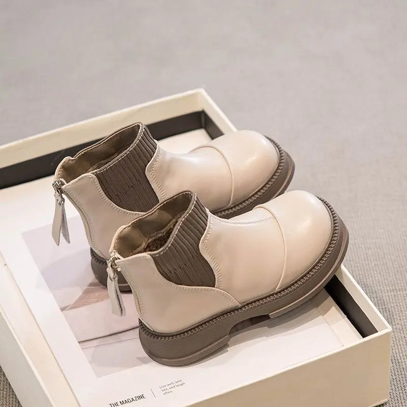 Botas de nieve infantiles antideslizantes y térmicas estilo británico - imagen 3