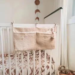 Bolsa de pañales terciopelo para bebé – Organizadora multifuncional
