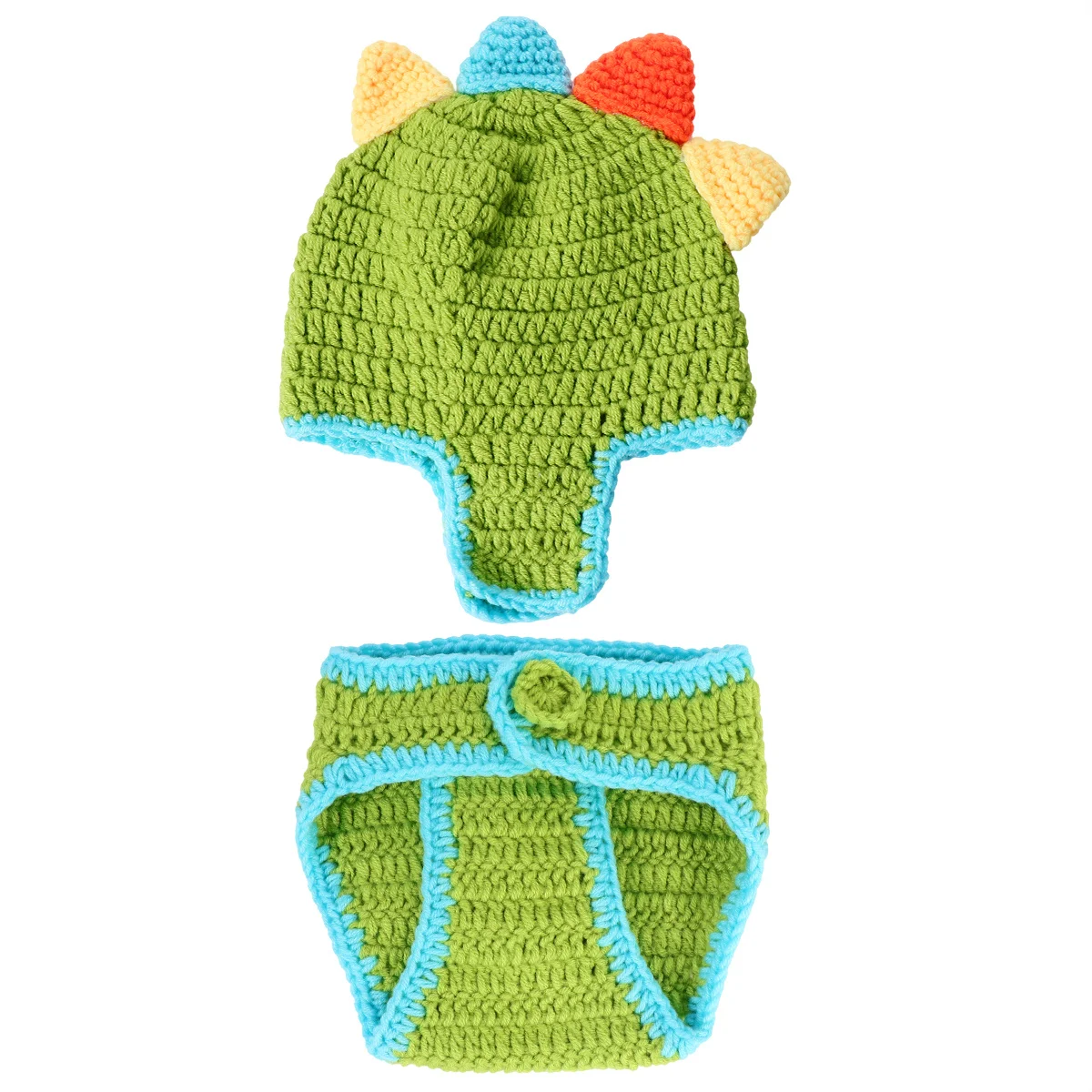 Conjunto de Ropa de Punto de Dinosaurio para Bebé Recién Nacido, Conjunto de Algodón Suave, Ropa con Diseño de Dinosaurio para Fotos de 0 a 1 Año - imagen 3