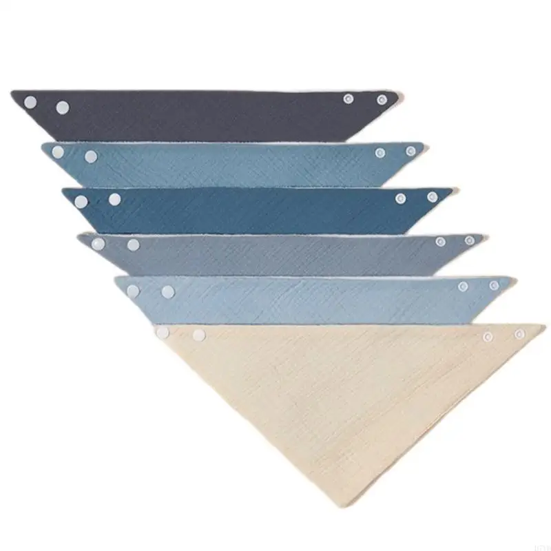 D7YD práctica toalla para bebé Baberos para recién nacidos cómoda tela crepé cómoda y larga toalla babeante para regalo para y - imagen 3