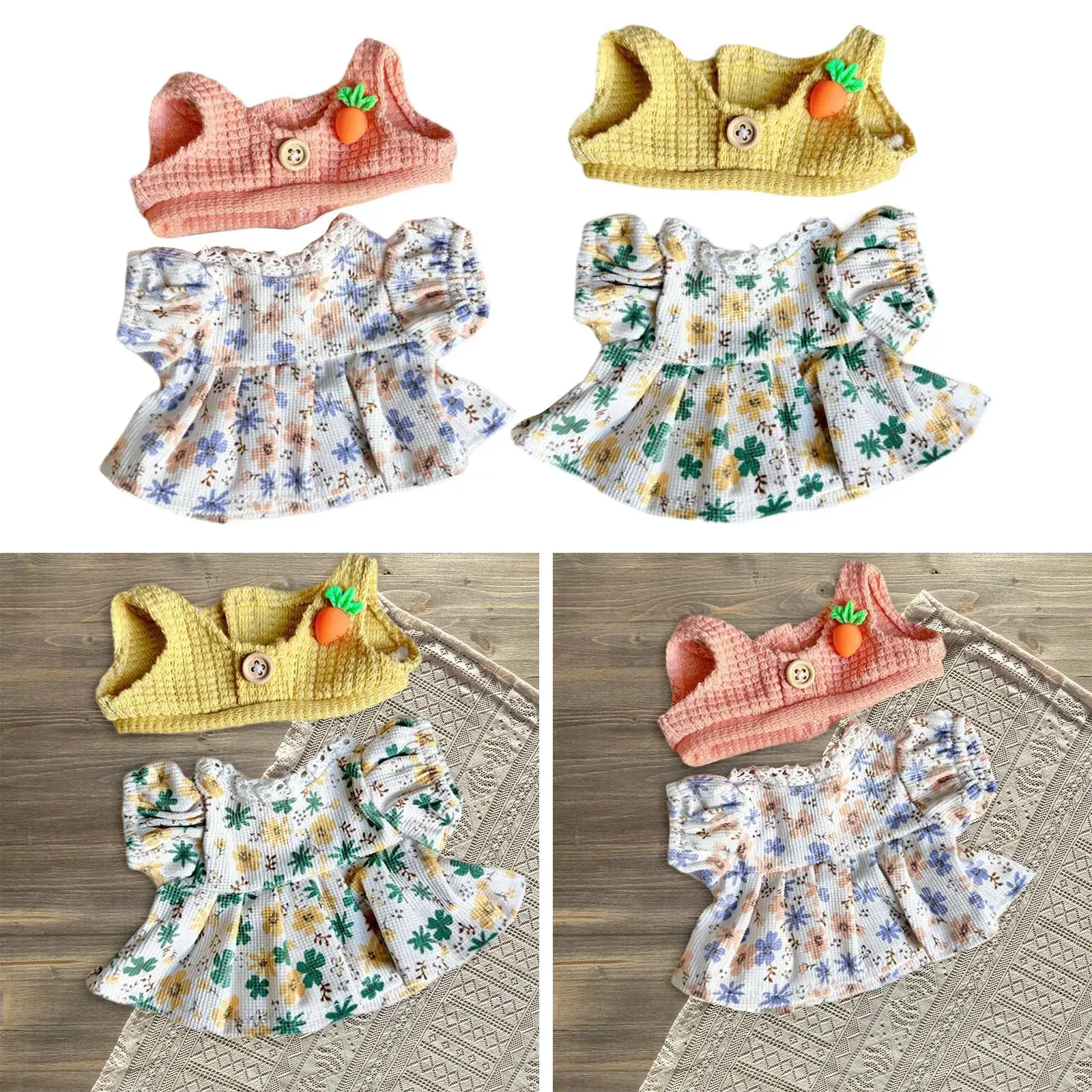 20cm Plush Doll Clothes,Stuffed Animal Accessories,Doll Dress and Vest Photo