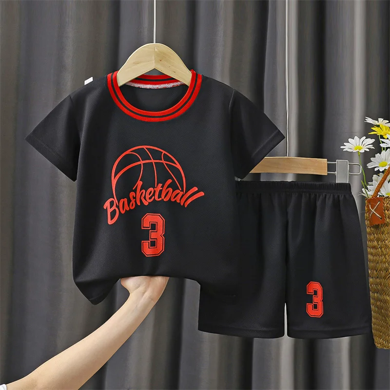 Conjunto deportivo infantil de baloncesto para verano: top y camiseta - imagen 4