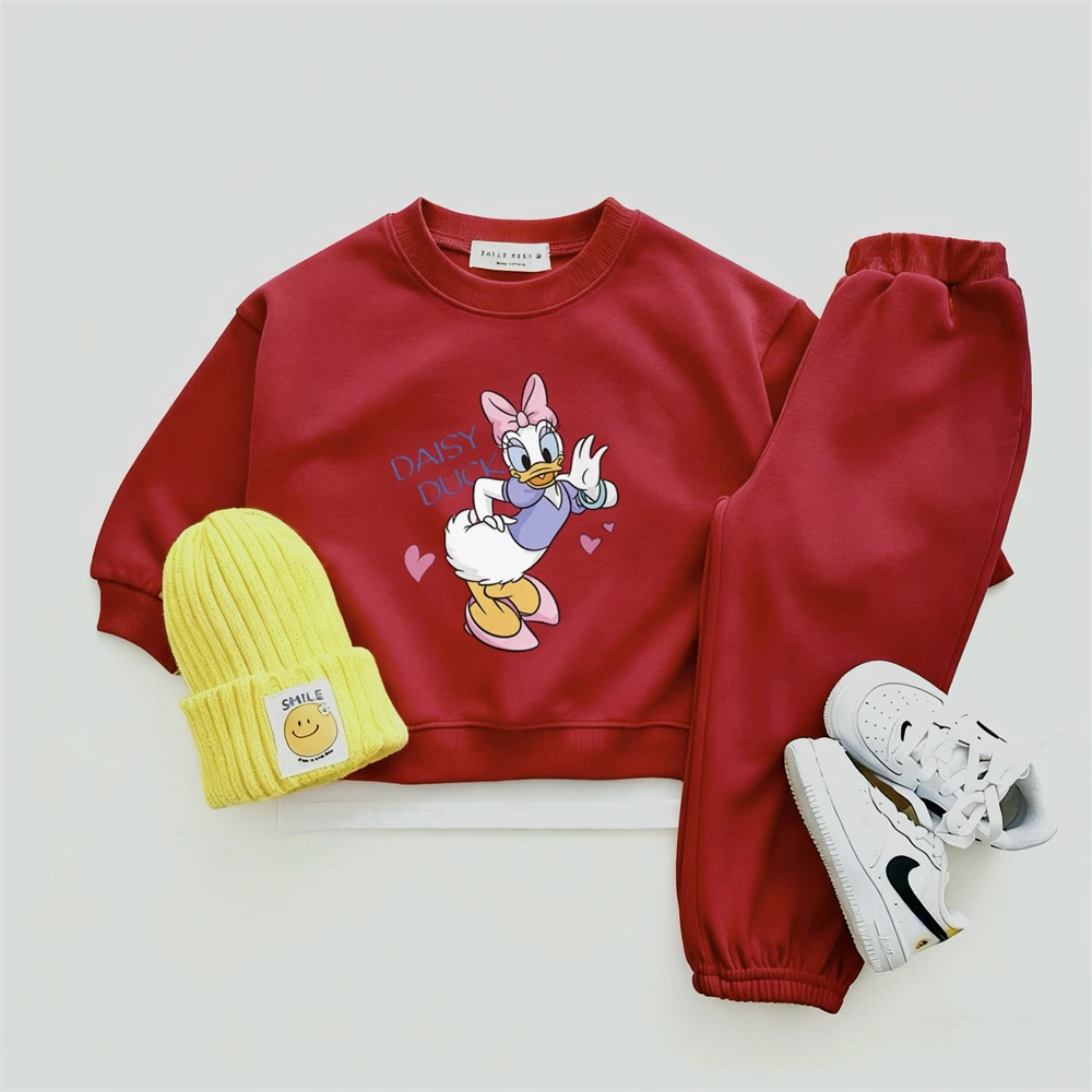 Tops bonitos para bebé, pantalones informales sueltos, ropa exterior, ropa de Primavera/otoño, trajes de manga larga, sudaderas de dibujos animados, conjuntos simples para niños - imagen 4