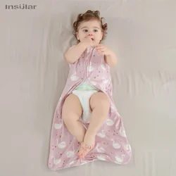 Saco de dormir ligero para bebé recién nacido con chaleco y cremallera