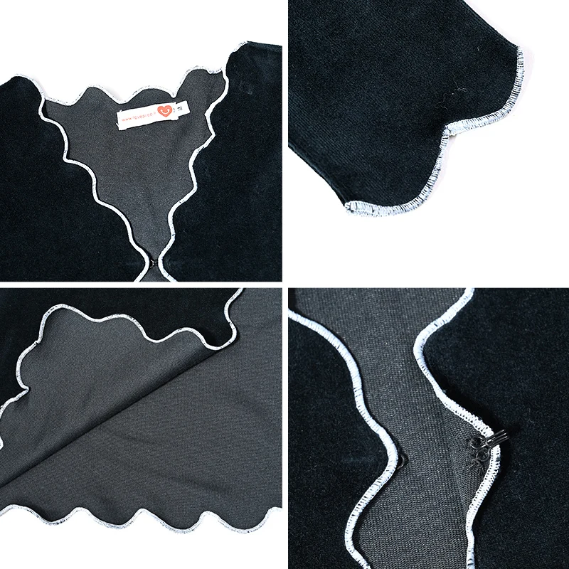 Vestido maxi terciopelo negro para madre e hija - imagen 5