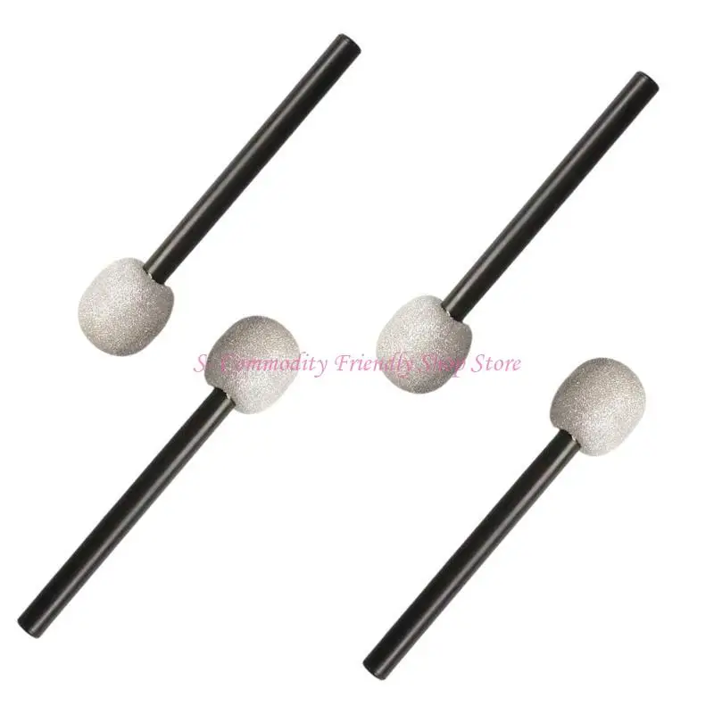 85AE 4 Piezas Accesorios Micrófonos con Purpurina para Presentadores Juegos y Decoraciones para Fiestas Decoraciones para - imagen 2