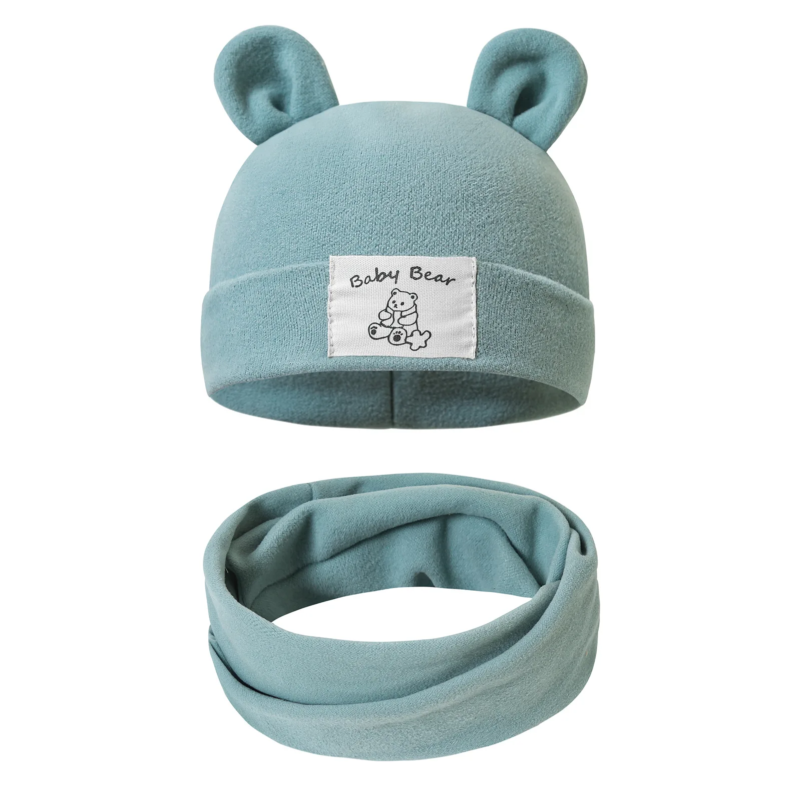 Gorro y bufanda de punto para recién nacido – Juego de invierno - imagen 5