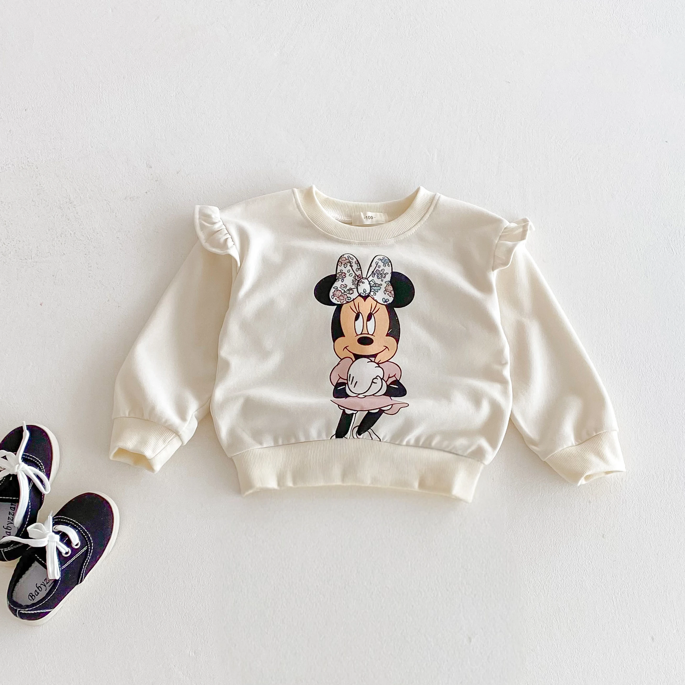 Sudaderas con estampado de gato Marie de Disney para niña, ropa holgada de moda con dibujos animados de Minnie para niño, Tops de manga larga con capucha y cuello redondo - imagen 4