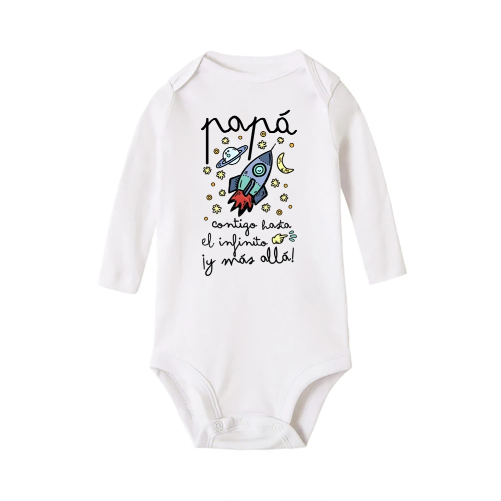 Pelele para bebé, mono infantil con estampado del Día del Padre feliz, ropa para bebé/niña, regalos para el Día del Padre, monos, ropa para recién nacido - imagen 3