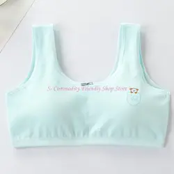 Sujetador de entrenamiento de algodón con almohadillas para niñas