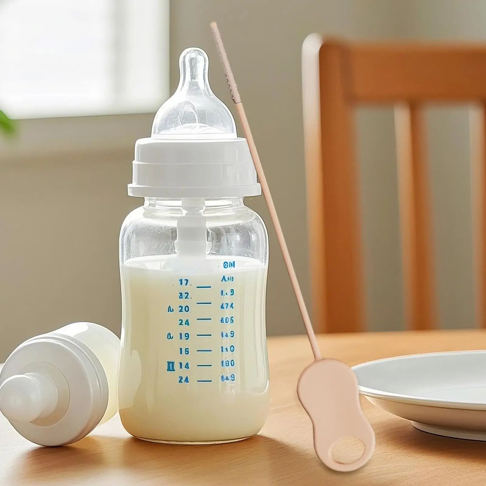 Limpiador de paja de silicona, lavadora Flexible, cepillo limpiador de botellas con pajita, Extra largo para viaje, agua, baño, plato de vidrio - imagen 2