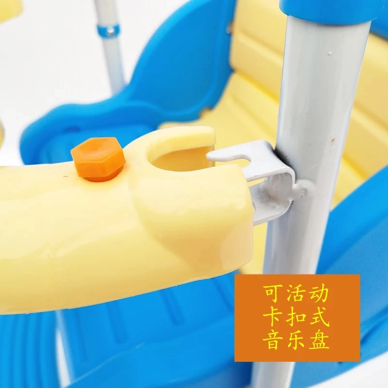 Columpio plegable para bebé, mecedora para exteriores, juego de juguetes para niños, silla colgante con música para niños de 1 a 6 años - imagen 5