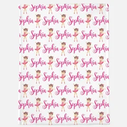 LVYZIHO Manta de bebé personalizada con nombre - Ballet