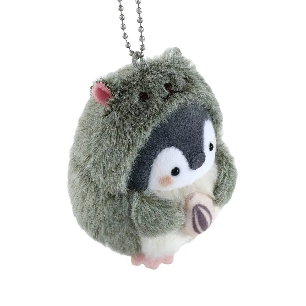Bonito muñeco de peluche de pingüino para niñas, juguetes de peluche de animales de dibujos animados Koupen Chan, llavero de hámster de Anime Kawaii, bolsa de anillo colgante, regalo, nuevo