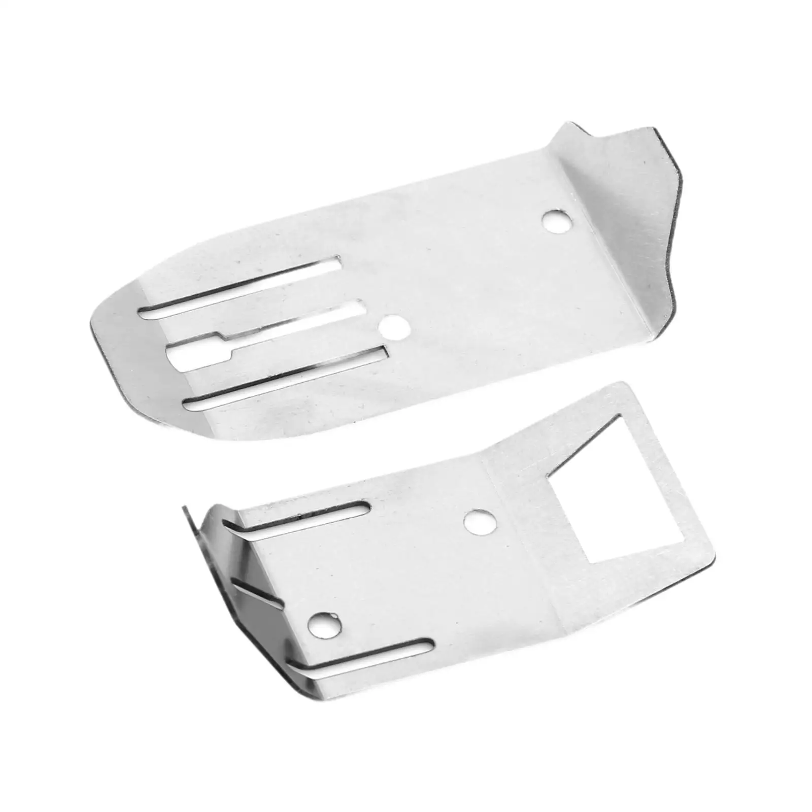 2 Pieces Stainless Steel Chassis Skid Plate for Ara2106 1/18 RC Model Car