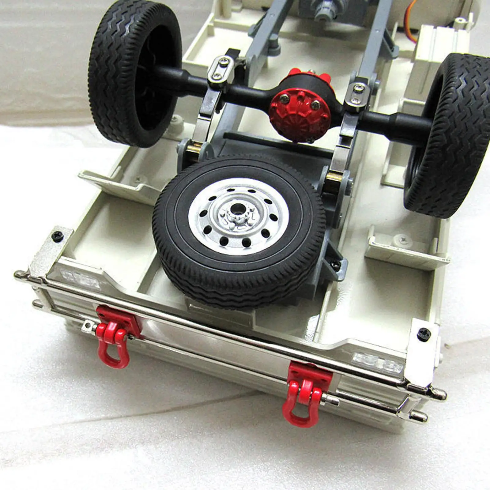 1/10 Schaal voor Achter Bumper Set, Metalen Bull Bar met Haak Hanger Mount Seat