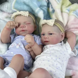 Muñecas Reborn gemelos Pascale y Elijah – Cuerpo de tela realista
